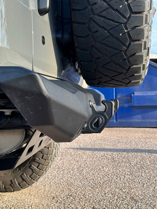 Rival 4x4 Rear Aluminum Stubby Bumper (REAR): Jeep Wrangler JL 2018-2025 3.6L/6.4L