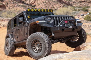 ICON Front Impact Bumper (FRONT): Jeep Wrangler (18-22) / Gladiator (20-22) w/ Skid Plate