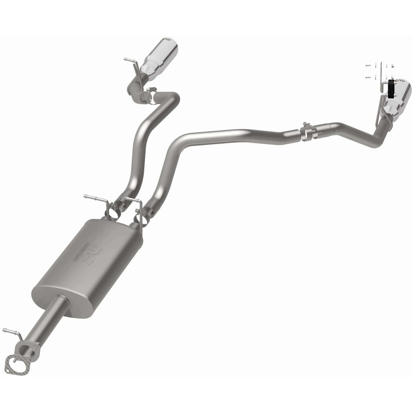 MagnaFlow Street Series Cat-Back Performance Exhaust System Dual Rear Exit: Ram 1500 (19-25) w/ Polished Tips