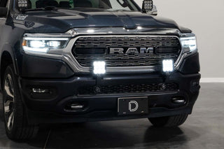 Diode Dynamics SS5 Bumper LED Pod Light Kit Pro White Driving: Ram 1500 2019-2024 6.2L/5.7L