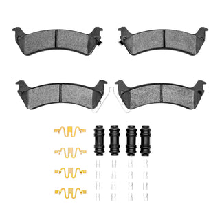 DFC 93-94 Jeep Grand Cherokee Rear 5000 Semi-Metallic Brake Pads and Hardware Kit