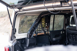 DV8 Offroad Rear Window Molle Panels (REAR): Jeep Wrangler 2018-2025 2.0L/3.6L