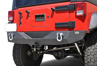 DV8 Offroad Steel Mid Length Rear Bumper: Jeep Wrangler JK 2007-2018
