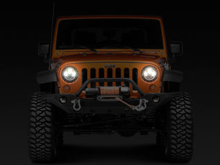 Raxiom Axial Halo Headlights w/ DRL Amber Signals Clear Lens: Jeep Wrangler TJ/JK 1997-2018 4.0L I6 / 3.8L V6