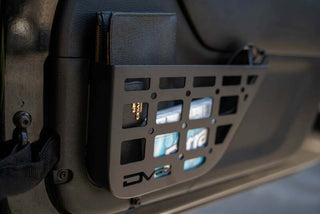DV8 Offroad Slim Front Door Molle Pockets (FRONT): Jeep Wrangler JK 2011-2018 3.8L/3.6L V6