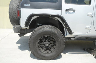 DV8 Offroad Black Aluminum Inner Fender (REAR): Jeep Wrangler JK 2007-2018