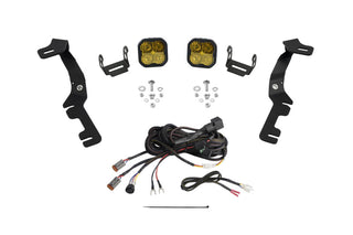 Diode Dynamics Stage Series Ditch Light Kit SS3 Sport Yellow Combo: Fits Ram 1500 2019-2024 6.2L/5.7L