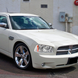 Spec D Euro Headlights (Chrome): Dodge Charger 2006 - 2010