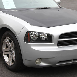 Spec D Euro Headlights (Black): Dodge Charger 2006 - 2010