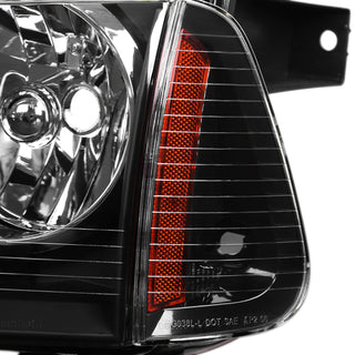 Spec D Euro Headlights (Black): Dodge Charger 2006 - 2010