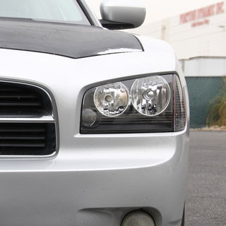 Spec D Euro Headlights (Black): Dodge Charger 2006 - 2010