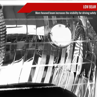 Spec D OEM Style Headlights & Corner Lights (Black): Dodge Ram 1500 Sport 1999 - 2001