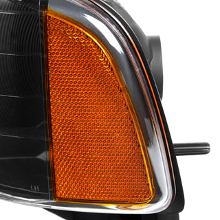 Spec D OEM Style Headlights & Corner Lights (Black): Dodge Ram 1500 Sport 1999 - 2001