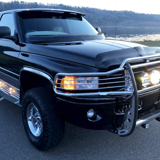 Spec D OEM Style Headlights & Corner Lights (Chrome): Dodge Ram 1500 Sport 1999 - 2001