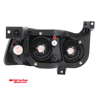 Spec D LED Headlights (Black): Dodge Charger 2006 - 2010