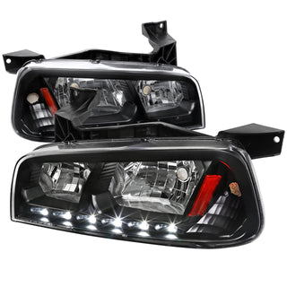 Spec D LED Headlights (Black): Dodge Charger 2006 - 2010