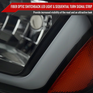 Spec D Sequential LED Headlights (Smoke): Dodge Charger 2006 - 2010