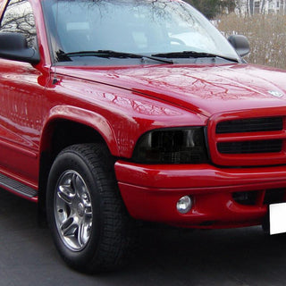 Spec D Crystal Headlights w/ LED's (Smoke): Dodge Dakota & Durango 1997 - 2004