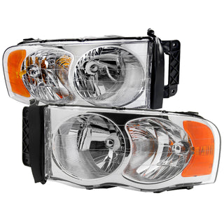Spec D Crystal Headlights (Chrome): Dodge Ram 2002 - 2005
