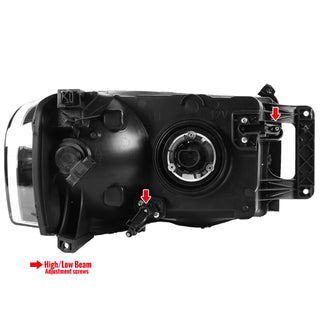 Spec D Crystal Headlights (Chrome): Dodge Ram 2002 - 2005