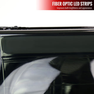 Spec D OEM Style Headlights w/ LED Bar (Smoke): Dodge Ram 2002 - 2005