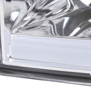 Spec D OEM Style Headlights w/ LED Bar (Chrome): Dodge Ram 2006 - 2008