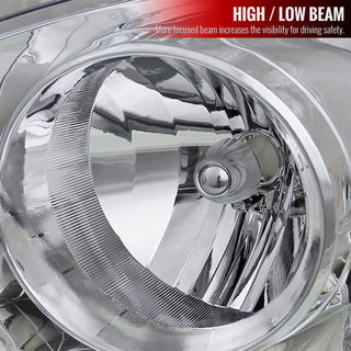 Spec D Euro Headlights (Chrome): Dodge Ram 2006 - 2009