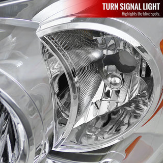 Spec D Euro Headlights (Chrome): Dodge Ram 2006 - 2009