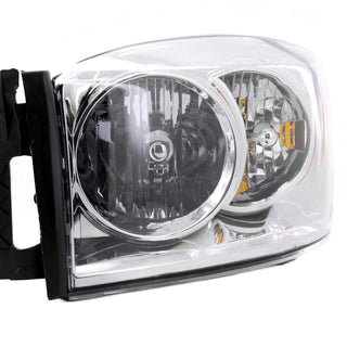 Spec D Euro Headlights (Chrome): Dodge Ram 2006 - 2009