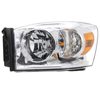Spec D Euro Headlights (Chrome): Dodge Ram 2006 - 2009