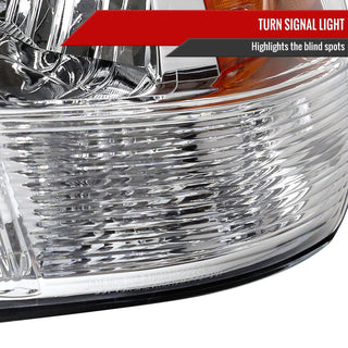 Spec D OEM Style Quad Headlights w/ LED Bar (Chrome): Dodge Ram 2009 - 2018