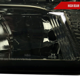 Spec D Factory Quad Headlights Chrome Housing Smoked Lens: Fits Ram 1500 / 2500 / 3500 2009-2024
