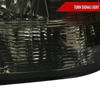 Spec D Factory Quad Headlights Chrome Housing Smoked Lens: Fits Ram 1500 / 2500 / 3500 2009-2024