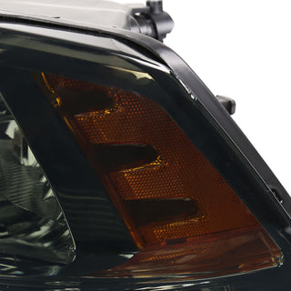 Spec D Factory Quad Headlights Chrome Housing Smoked Lens: Fits Ram 1500 / 2500 / 3500 2009-2024