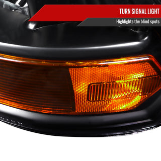 Spec D Euro Headlights (Black): Dodge Ram 2009 - 2018