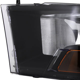 Spec D Euro Headlights (Black): Dodge Ram 2009 - 2018