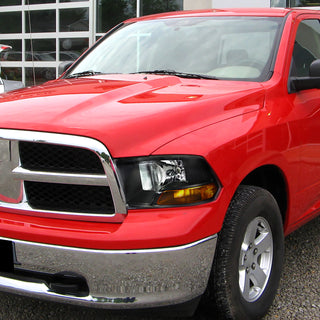 Spec D Euro Headlights (Black): Dodge Ram 2009 - 2018