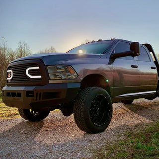 Spec D OEM Style Quad Lamp Headlights (Smoke): Dodge Ram 2009 - 2018