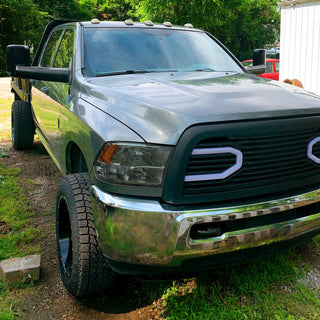 Spec D OEM Style Quad Lamp Headlights (Smoke): Dodge Ram 2009 - 2018