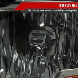 Spec D OEM Quad Style Headlights (Smoke): Dodge Ram 2009 - 2018