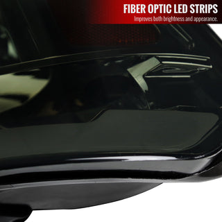 Spec D LED Bar Factory Style Headlights Chrome: Dodge Ram 1500 / 2500 / 3500 2009-2024