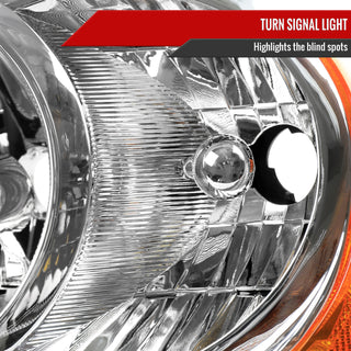 Spec D OEM Style Headlights (Chrome): Dodge Durango 2004 - 2006