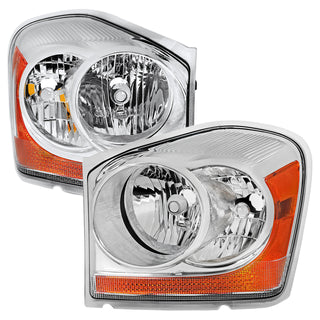 Spec D OEM Style Headlights (Chrome): Dodge Durango 2004 - 2006