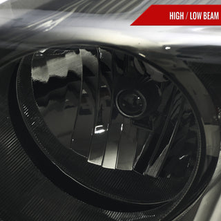 Spec D Factory Style Headlights Chrome/Smoked Lens: Dodge Durango 2004-2006