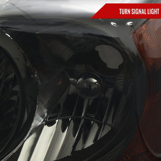 Spec D Factory Style Headlights Chrome/Smoked Lens: Dodge Durango 2004-2006
