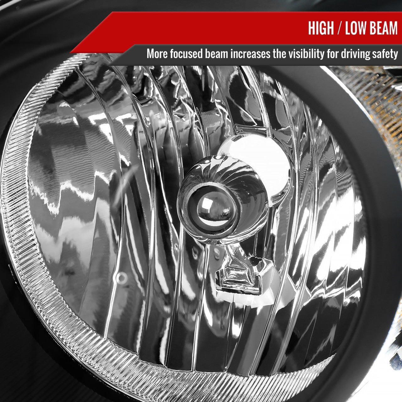 Spec D OEM Style Headlights (Black): Dodge Durango 2004 - 2006