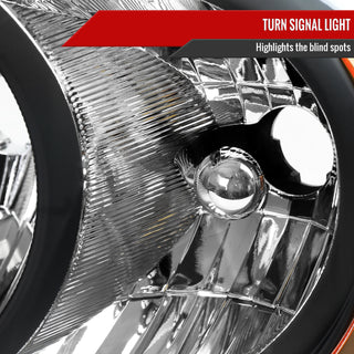 Spec D OEM Style Headlights (Black): Dodge Durango 2004 - 2006