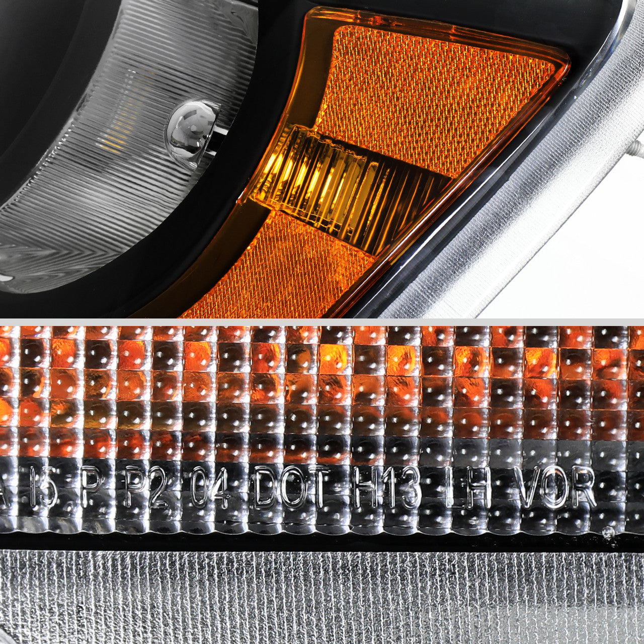 Spec D OEM Style Headlights (Black): Dodge Durango 2004 - 2006