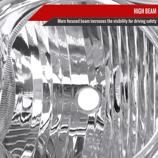 Spec D OEM Style Headlights (Chrome): Jeep Grand Cherokee 2005 - 2007