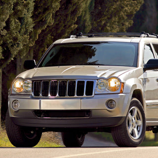 Spec D OEM Style Headlights (Chrome): Jeep Grand Cherokee 2005 - 2007